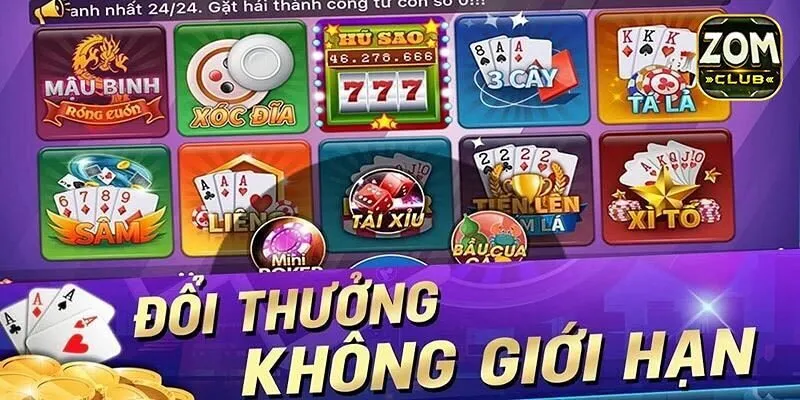 Top 4 game bài zomclub ăn khách nhất tại nhà cái hiện nay