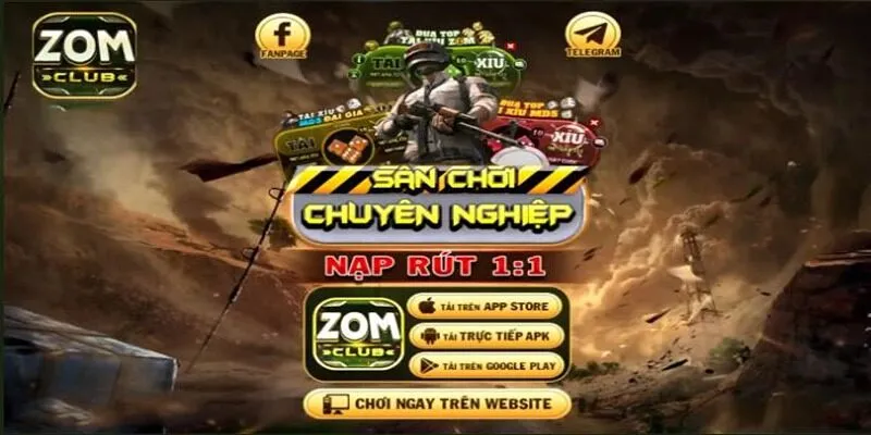 Tải app Zomclub để tận hưởng dịch vụ cá cược online mọi lúc bạn muốn
