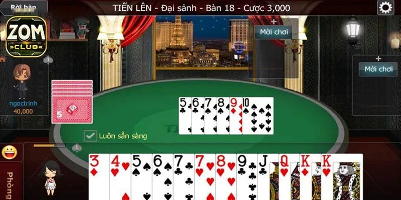 trò chơi đánh bài tiến lên