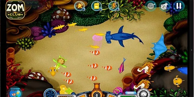 Các loài cá phổ biến trong game bắn cá ăn xu
